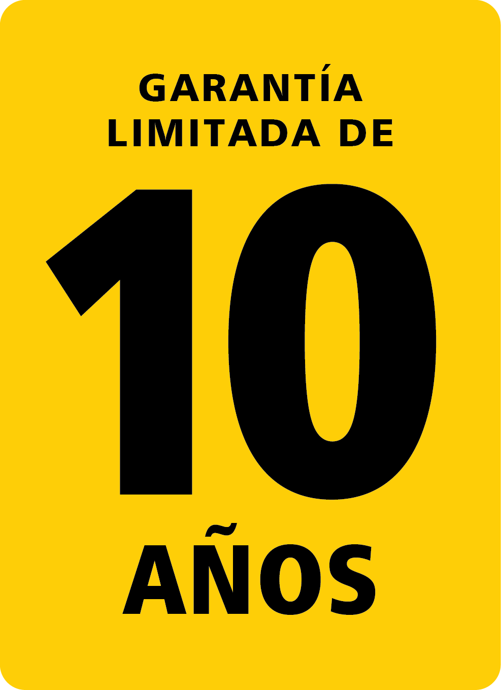 Garantía limitada de 10 años