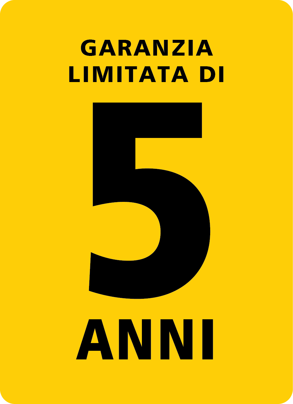 Garanzia limitata di 5 anni